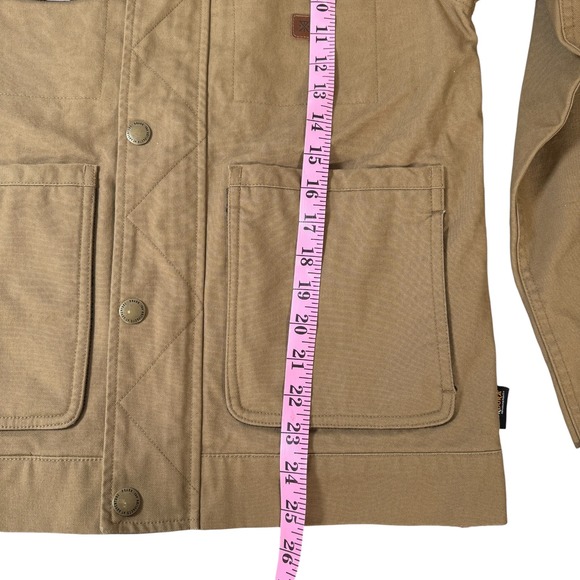 Roark Mens XS Deckhand Jacket in Khaki Tan Corduroy Collar Workwear Chore Jacket - Picture 5 of 13